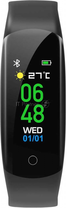 Фитнес-трекер Jet Sport FT-8C TFT корп.:черный рем.:черный (FT-8C BLACK)