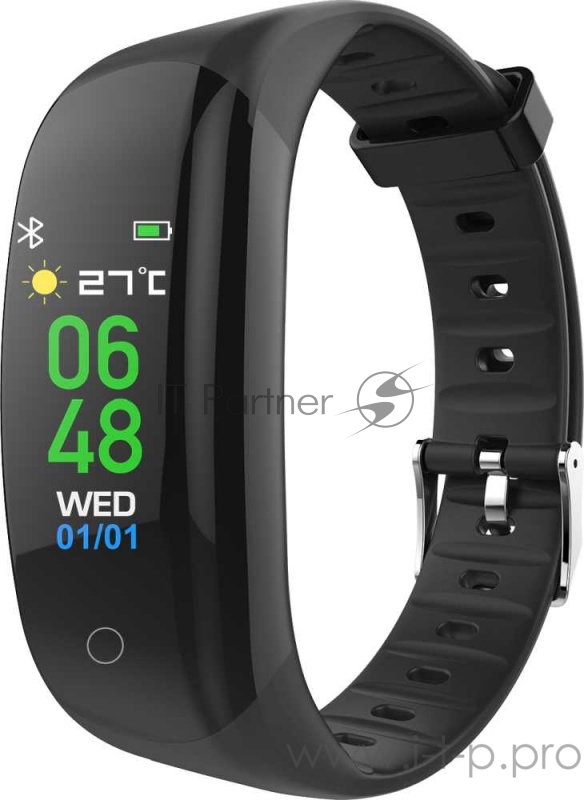 Фитнес-трекер Jet Sport FT-8C TFT корп.:черный рем.:черный (FT-8C BLACK)