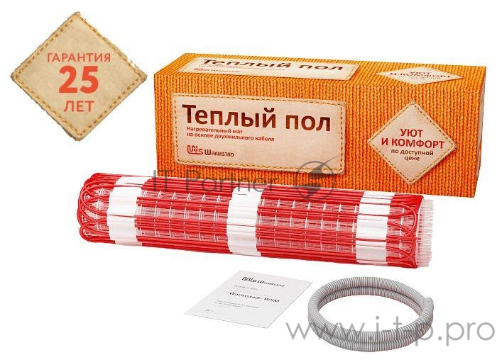 Комплект Теплый пол (мат) WSM 1360Вт/9.00кв.м Warmstad 2206172