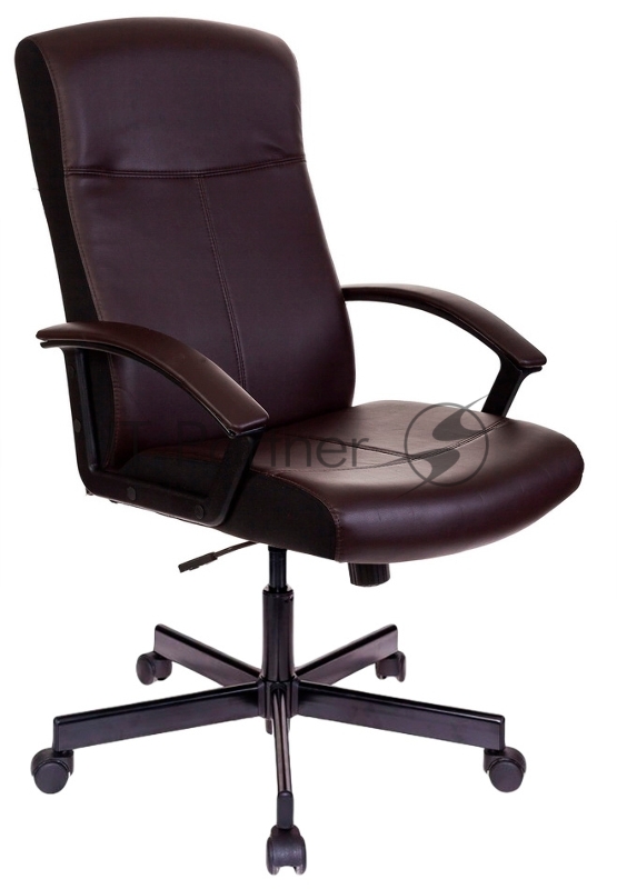Кресло руководителя Бюрократ DOMINUS-BR коричневый/черный искусственная кожа крестовина металл
