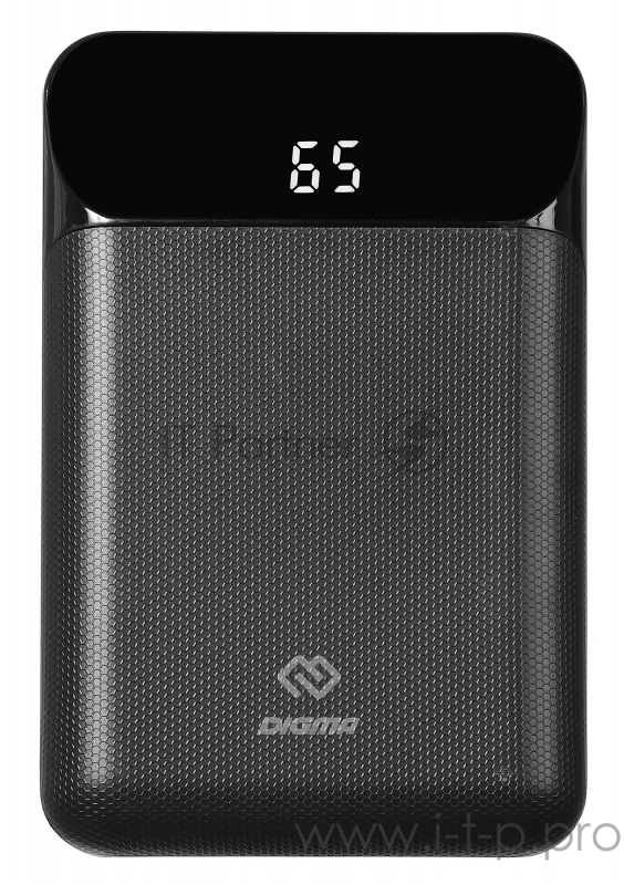Мобильный аккумулятор Digma DG-10000-SML-B Li-Pol 10000mAh 3A+3A черный 2xUSB