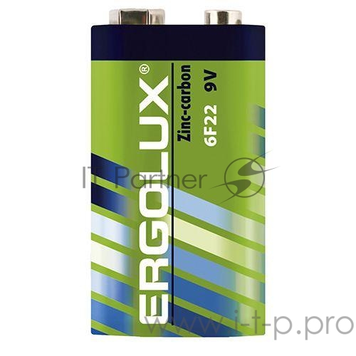 Элемент питания солевой крона 6F22 SR1 6F22SR1 9В Ergolux 12443