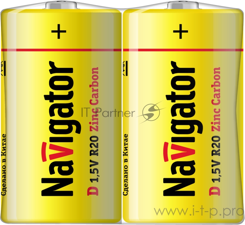 Элемент питания солевой 94 761 NBT-NS-R20-SH2 (шринка 2шт) Navigator 94761