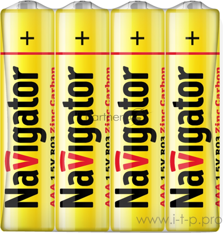 Элемент питания солевой 94 757 NBT-NS-R03-SH4 (шринка 4шт) Navigator 94757
