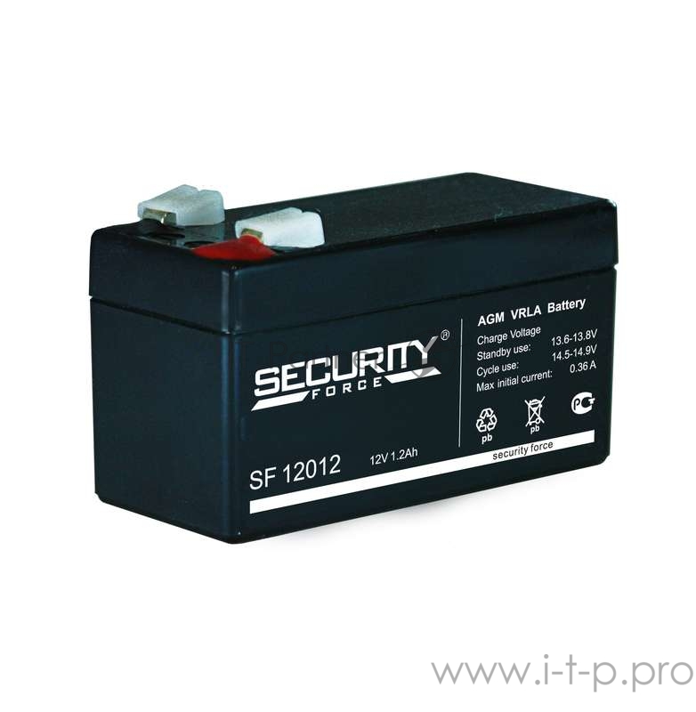 Аккумулятор 12В 1.2А.ч Security Force SF 12012