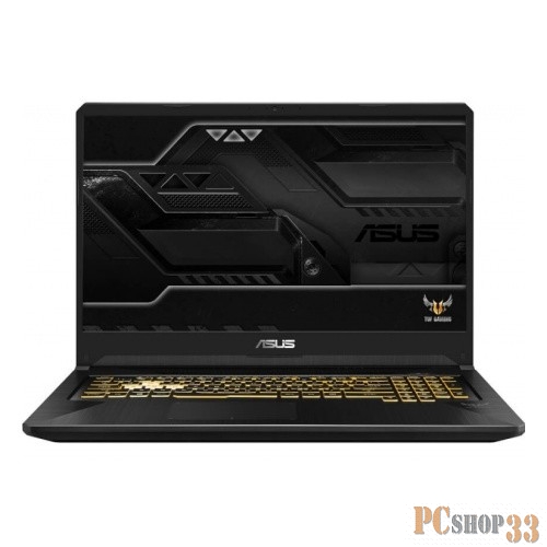 ASUS TUF FX705DT AMD Ryzen 5 3550H/8Gb/1Tb + PCIE NVME 256G M.2 SSD/No ODD/17.3 FHD IPS Anti-Glare 120Hz/NVIDIA GeForce GTX 1650 4Gb GDDR5/Camera/Wi-Fi/No OS Black Gold Steel