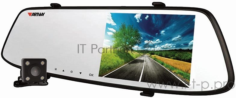Видеорегистратор Artway AV-604 3 в 1 (2 камеры, ParkAssist, Super HD)