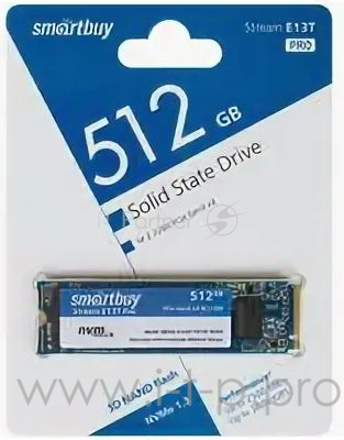 SSD M.2 Smartbuy 512Gb Stream E13T Pro <SBSSD-512GT-PH13P-M2P4> (PCI-E x4, up to 2500/2100MBs, NVMe, 3D TLC, PS5013T, 22х80мм)