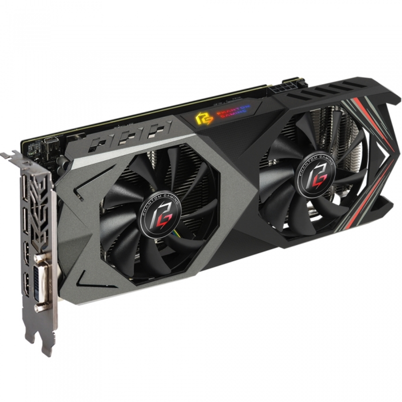 Видеокарты ASRock Phantom Gaming U Radeon RX 590 8G OC (PG U RADEON RX 590 8G OC) RTL {10}