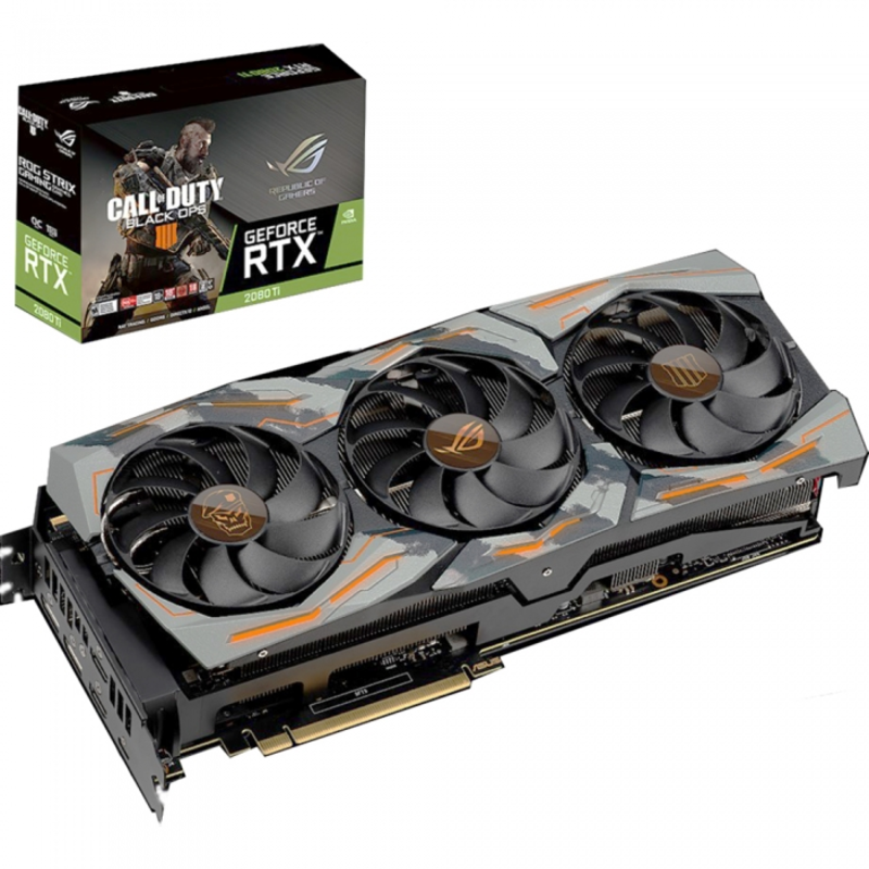 Видеокарты ASUS ROG-STRIX-RTX2080TI-O11G-WHITE /RTX2080TI,HDMI2,DP2,USBC,11G