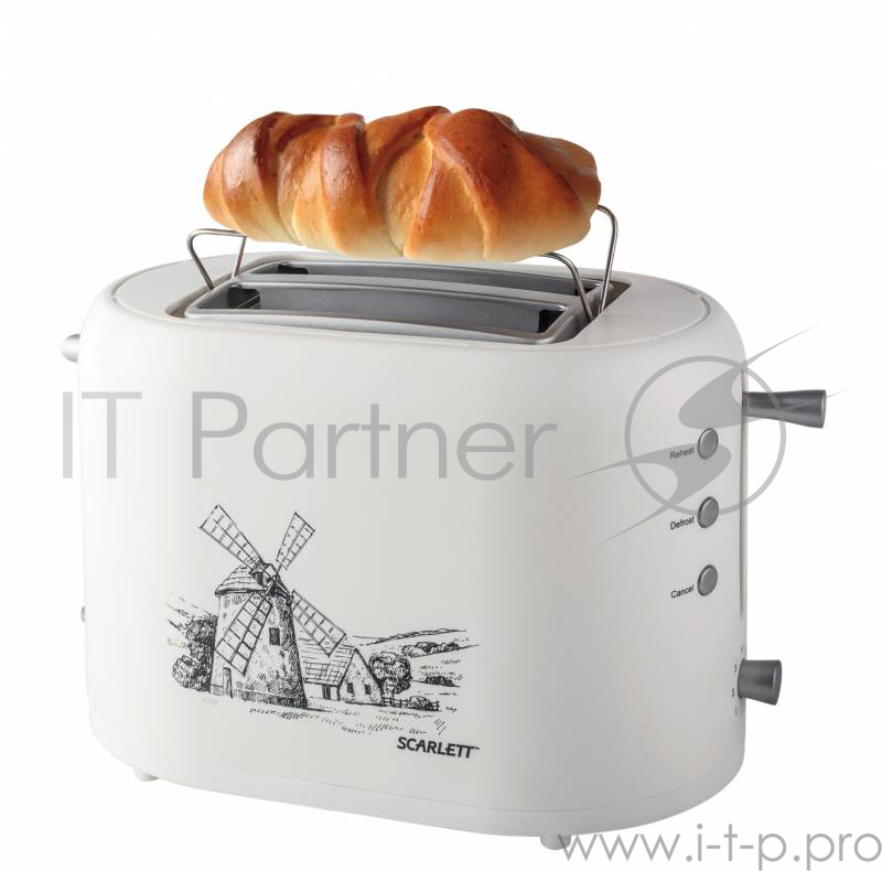 Тостер Scarlett SC-TM11003 800Вт белый/рисунок