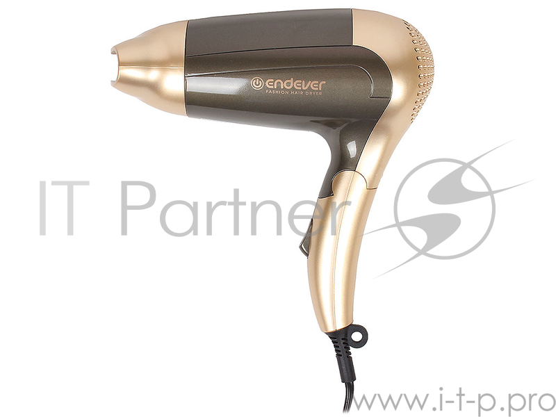 Фен Endever Aurora 451, Мощность 2000 Вт, 2 режима мощности, защита от перегрева, складная ручка