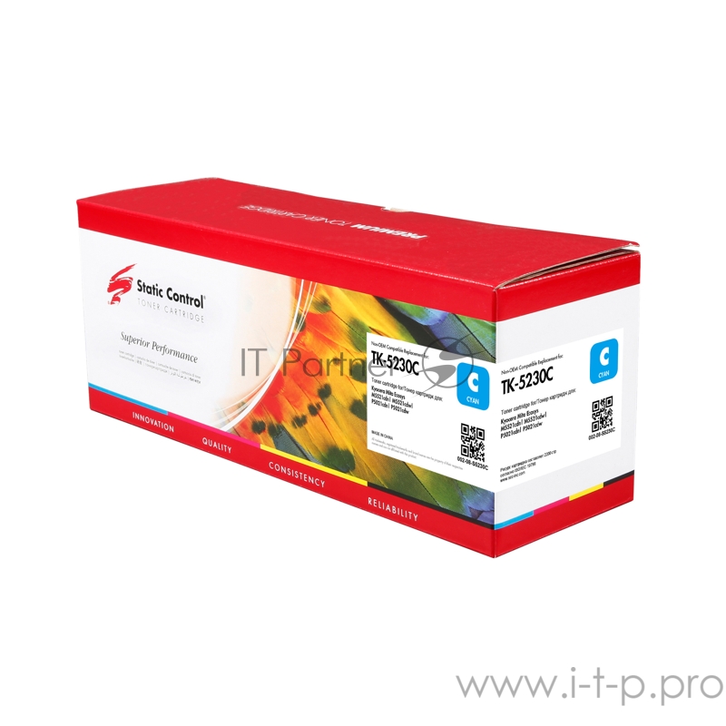 Тонер-картридж лазерный Static Control 002-08-S5230C TK-5230C голубой (2600стр.) для Kyocera Ecosys M5521cdn/M5521cdw/P5021cdn/P50