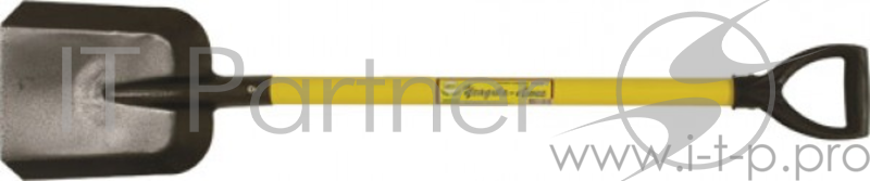 Лопата FIT 77218 совковая, 220х270х1060мм, с металлизированным черенком и V-черенком