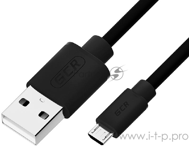 Кабель Greenconnect Кабель интерфейсный USB 2.0 0.3m Premium AM / microB 5pin, 28 / 28 AWG двойное экранирование, антифриз, черный