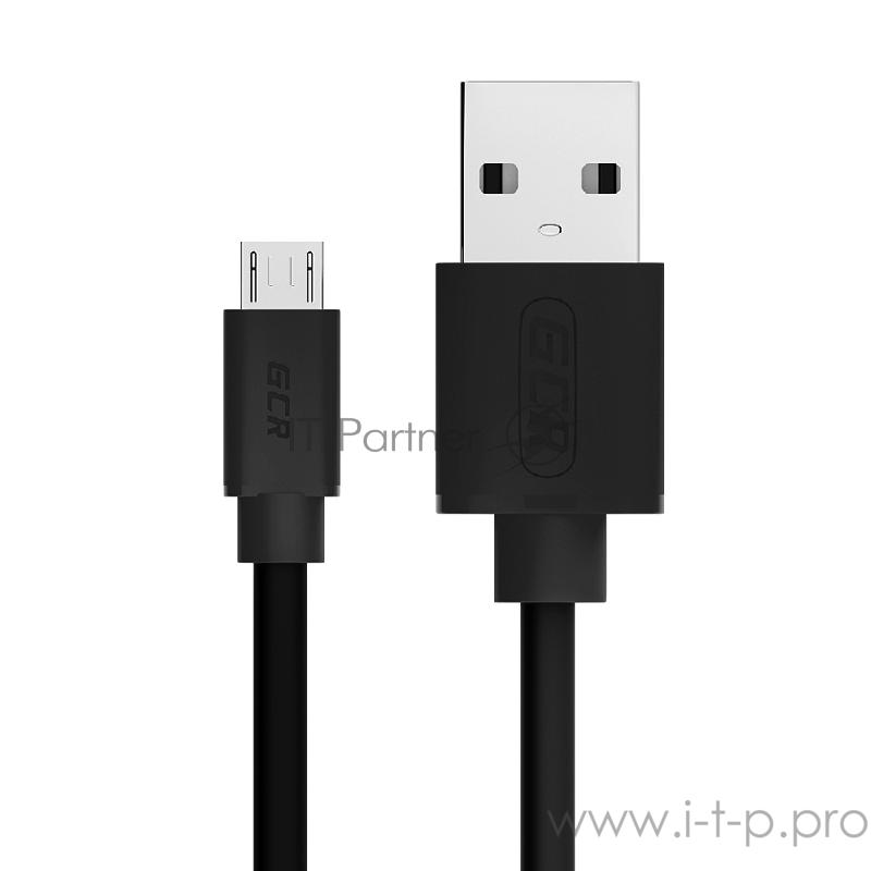 Кабель Greenconnect Кабель интерфейсный USB 2.0 0.3m Premium AM / microB 5pin, 28 / 28 AWG двойное экранирование, антифриз, черный