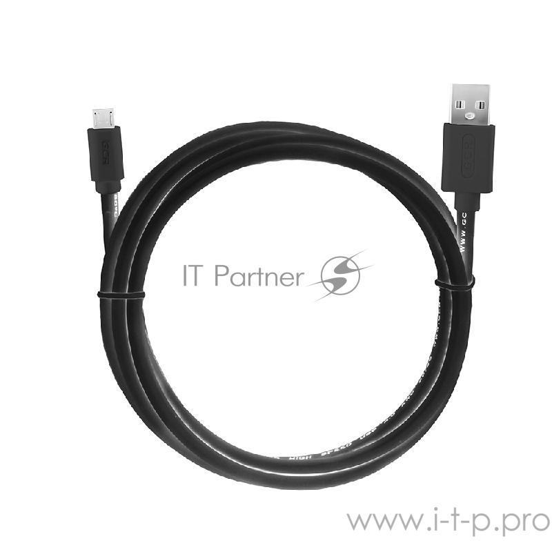 Кабель Greenconnect Кабель интерфейсный USB 2.0 0.3m Premium AM / microB 5pin, 28 / 28 AWG двойное экранирование, антифриз, черный