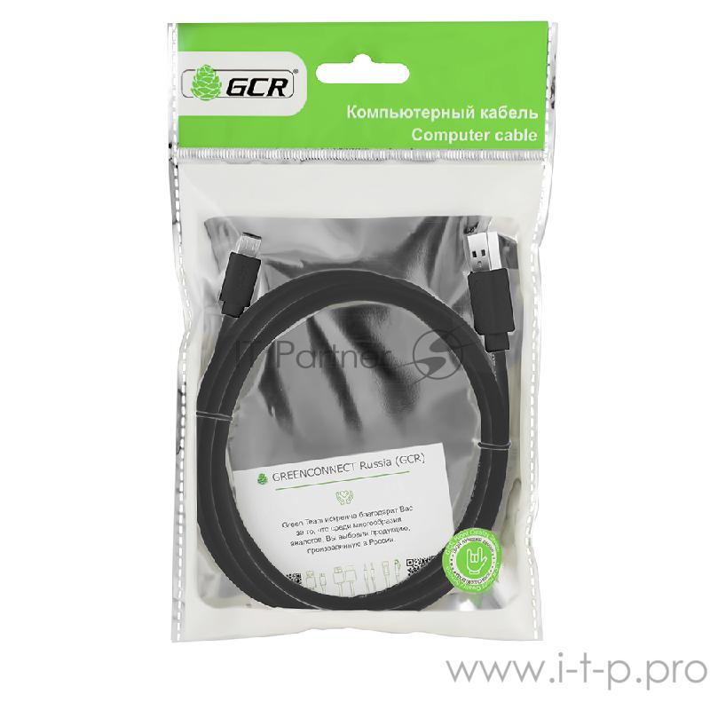 Кабель Greenconnect Кабель интерфейсный USB 2.0 0.3m Premium AM / microB 5pin, 28 / 28 AWG двойное экранирование, антифриз, черный