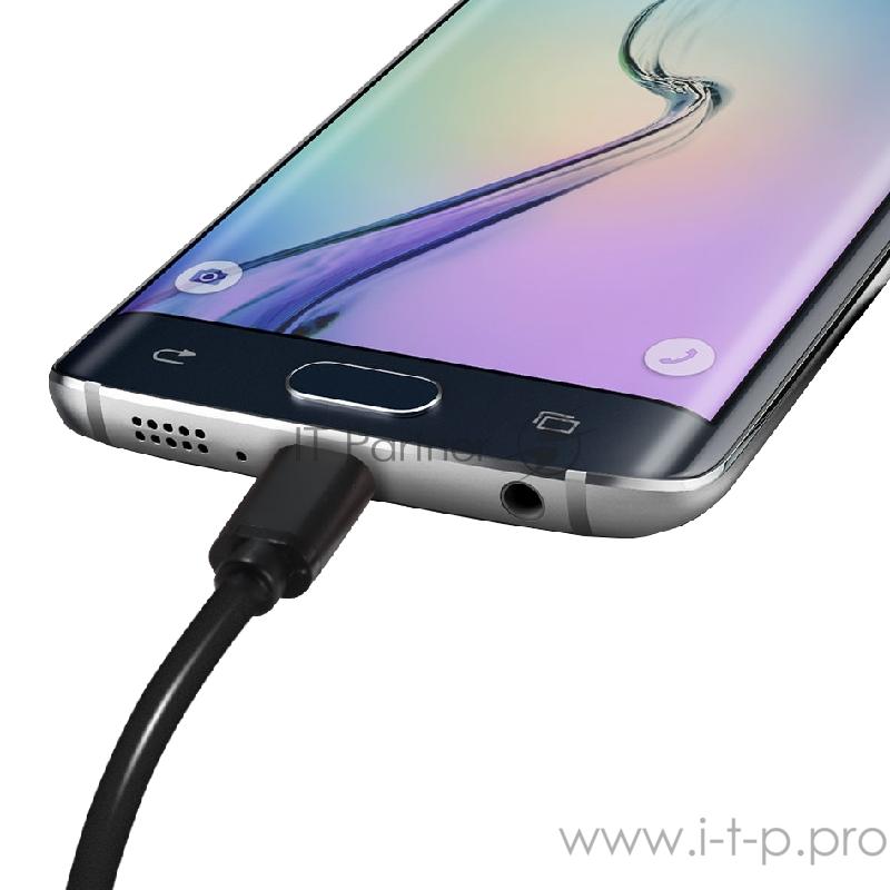 Greenconnect Кабель 0.3m USB 2.0, AM/microB 5pin, черный, 28/28 AWG, экран, армированный, морозостойкий, GCR-UA8MCB6-BB2S-0.3m Greenconnect Кабель 0.3m USB 2.0, AM/microB 5pin, черный, 28/28 AWG, экран, армированный, морозостойкий, GCR-UA8MCB6-BB2S-0