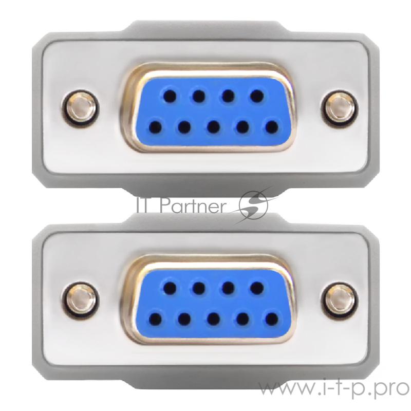 Greenconnect Кабель COM RS-232 порта соединительный 3 m GCR- DB9CF2F-3 m, 9F / 9F Premium, серый, пластиковый пакет Greenconnect Кабель COM RS-232 порта соединительный 3 m GCR- DB9CF2F-3 m, 9F / 9F Premium, серый, пластиковый пакет