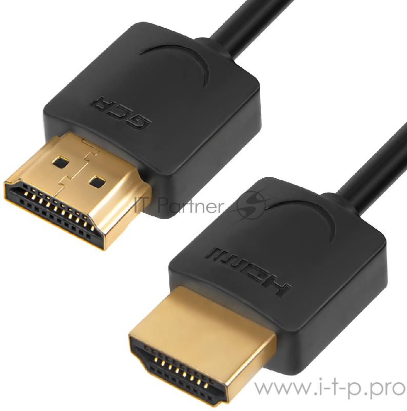 Greenconnect Кабель SLIM 1.5m HDMI 2.0, черный Slim, OD3.8mm, HDR 4:2:2, Ultra HD, 4K 60 fps 60Hz, 3D, AUDIO, 18.0 Гбит/с , 32/32 AWG, GCR-51595 Greenconnect Кабель SLIM 1.5m HDMI 2.0, черный Slim, OD3.8mm, HDR 4:2:2, Ultra HD, 4K 60 fps 60Hz, 3D, AU