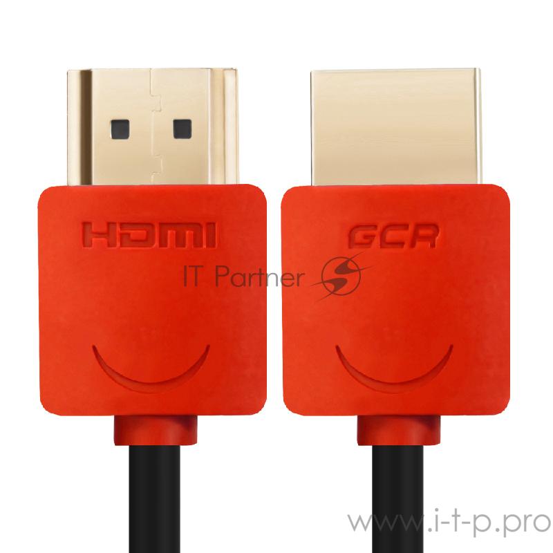 Greenconnect Кабель SLIM 1.5m HDMI 2.0, красные коннекторы Slim, OD3.8mm, HDR 4:2:2, Ultra HD, 4K 60 fps 60Hz, 3D, AUDIO, 18.0 Гбит/с, 32/32 AWG, GCR-51214 Greenconnect Кабель SLIM 1.5m HDMI 2.0, красные коннекторы Slim, OD3.8mm, HDR 4:2:2, Ultra HD,