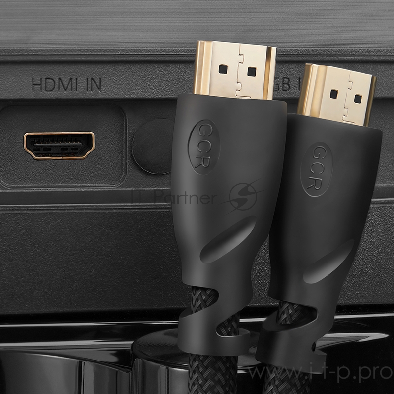 Greenconnect Кабель 1.5m HDMI версия 2.0, HDR 4:2:2, Ultra HD, 4K 60 fps 60Hz/5K*30Hz, 3D, AUDIO, 18.0 Гбит/с, 28/28 AWG, OD7.3mm, тройной экран, черный нейлон, GCR-HM811-1.5m Greenconnect Кабель 1.5m HDMI версия 2.0, HDR 4:2:2, Ultra HD, 4K 60 fps 6