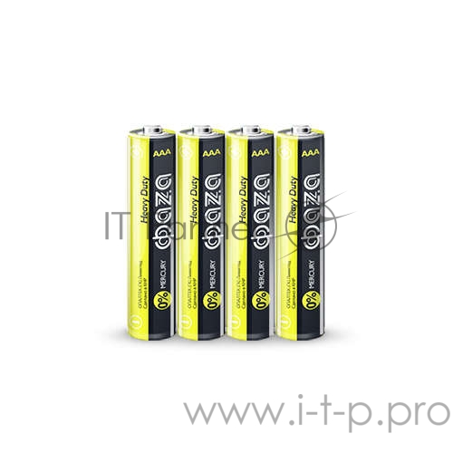 Элемент питания солевой R03 Heavy Duty Shrink-4 (уп.4шт) ФАZА 4895205002326