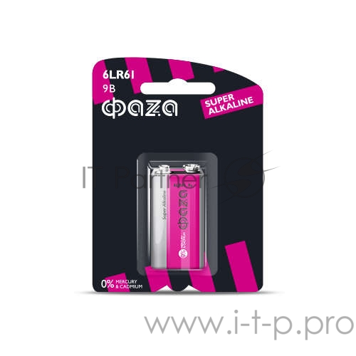 Элемент питания алкалиновый крона 6LR61 Super Alkaline BL-1 ФАZА 4897062858412