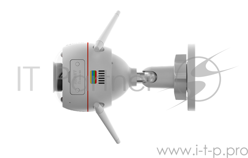 Видеокамера IP Ezviz C3W Color Night (2.8мм) 2Мп внешняя Wi-Fi камера c цветным ночным режимом до 15м 1/2.8 CMOS матрица объектив 2.8мм угол обзора 130° цветной ночной режим 0.01лк @F1.6 DWDR, 3D DNR встроен