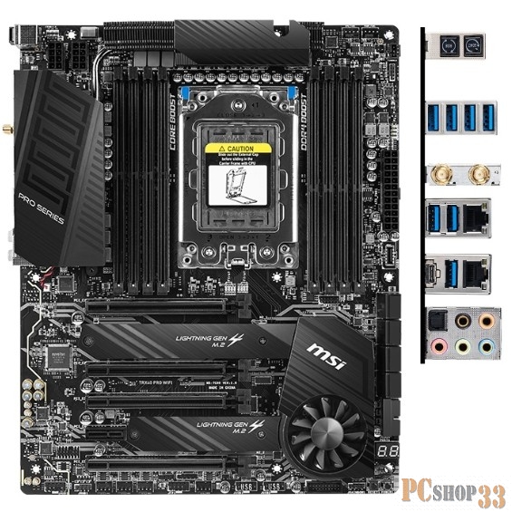 Материнская плата AMD TRX40 STRX4 ATX TRX40 PRO WIFI MSI