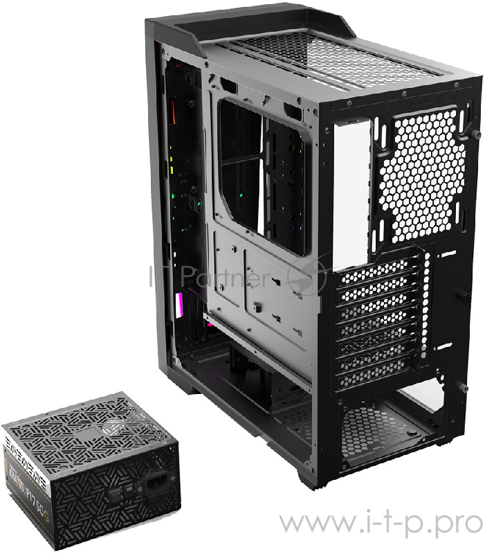 Gamdias ARGUS M2 Игровой корпус чёрный (ATX, RGB подсветка, закалённое стекло, 1xUSB 3.0, 2xUSB 2.0, HD Audio)