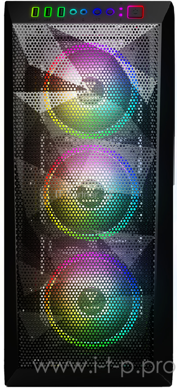 Gamdias Athena M1 Игровой корпус чёрный (ATX, закаленное стекло, RGB fan 3x120 мм, 1xUSB 3.0, 2xUSB 2.0, HD Audio)