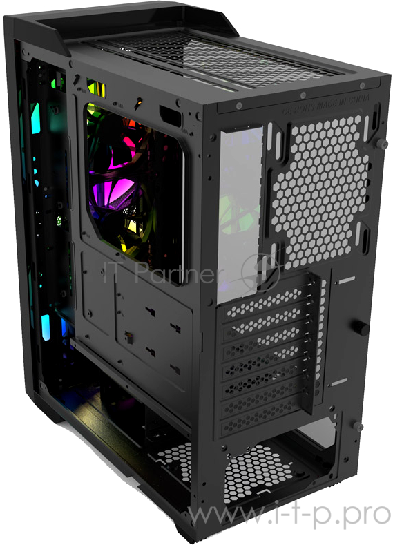 Gamdias Athena M1 Игровой корпус чёрный (ATX, закаленное стекло, RGB fan 3x120 мм, 1xUSB 3.0, 2xUSB 2.0, HD Audio)