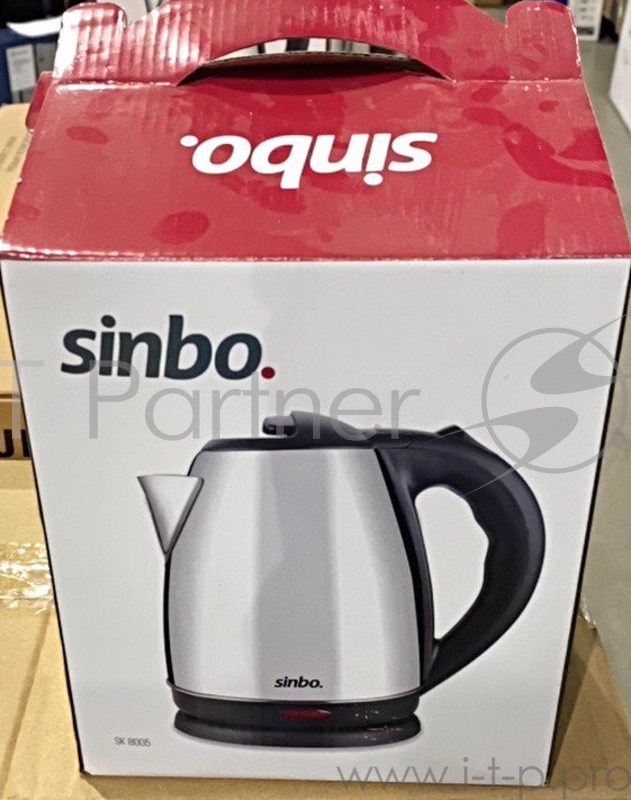 Чайник электрический Sinbo SK 8004 1.8л. 1800Вт серебристый матовый/черный (корпус: металл)