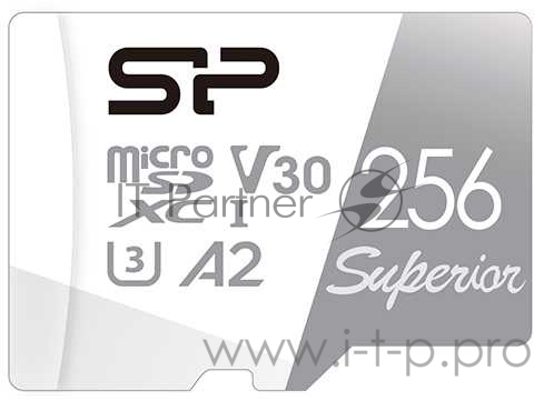 Флеш карта microSD 256GB Silicon Power Superior Pro A2 microSDXC Class 10 UHS-I U3 Colorful 100/80 Mb/s (SD адаптер)