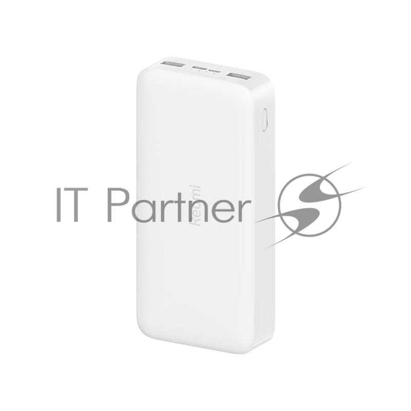 Мобильный аккумулятор Xiaomi Redmi Power Bank PB200LZM Li-Pol 20000mAh 3.6A+2.4A белый 2xUSB