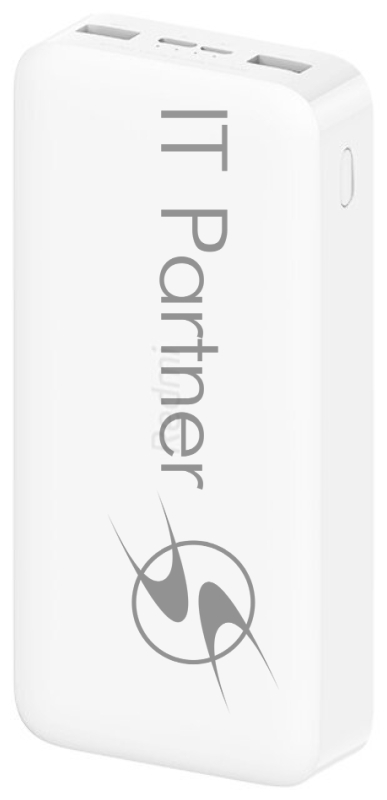 Мобильный аккумулятор Xiaomi Redmi Power Bank PB200LZM Li-Pol 20000mAh 3.6A+2.4A белый 2xUSB