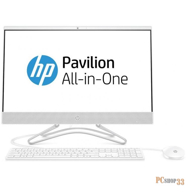 Моноблок HP 24-f0160ur NT 23,8 (1920x1080) Intel Core i5-9400T, 8GB DDR4-2400 SODIMM (1x8GB), HDD 1TB, NVIDIA GT MX110 2GB GDDR5, no DVD, USB kbd&mouse, Privacy VGA webcam, Snow White, FreeDOS, 1Y Wty