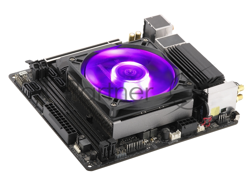 Кулер для процессора Cooler Master CPU Cooler MasterAir G200P, 800-2600 RPM, 200W, RGB LED fan, RGB LED Controller, 39.4 mm lowprofile, Full Socket Support