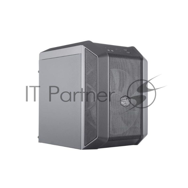 Корпус без БП Cooler Master MasterCase H100 Mesh, USB3.0x2, 1x200RGBFan, 1x RGB Controller, Black-Iron Grey, mITX, w/o PSU