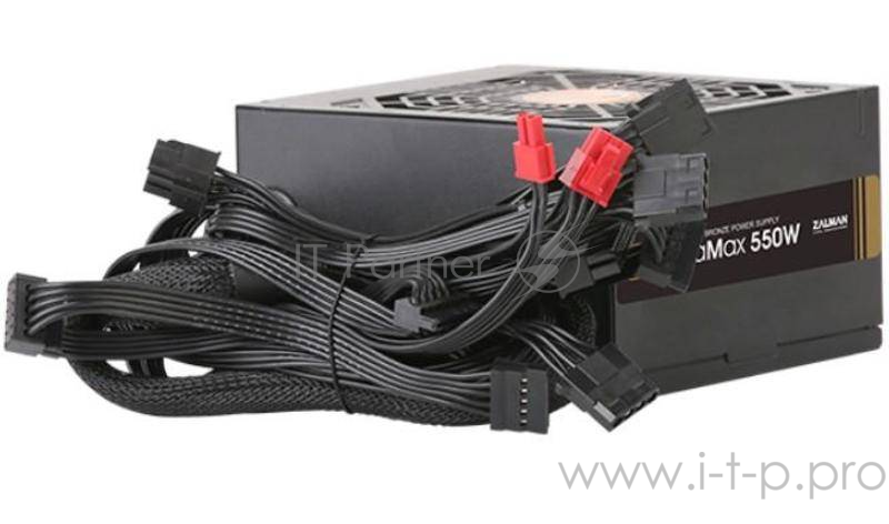 Блок питания Zalman ZM550-GVII, 550W, ATX12V v2.31, EPS, APFC, 12cm Fan, 80+ Bronze, Retail