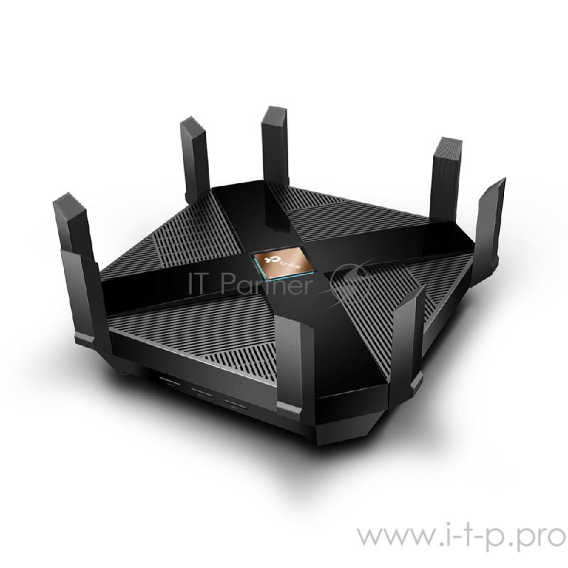 Беспроводный двухдиапазонный маршрутизатор TP-Link Archer AX6000, 5952Мбит/с (5 ГГц до 4804 Мбит/с + 2,4 ГГц: до 1148Мбит/с), 1x WAN 2,5 Гбит/с, 8x LAN 1000 Мбит/с, 1x USB-A 3.0 + 1x USB-C 3.0, 8 внешних антенн
