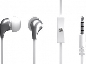 Наушники Ritmix RH-128M White (Металл корпус, рег. громкост.20-20 КГц,Сопротивление: 16 Ом,амбушюры,пульт,Кабель:1,2)