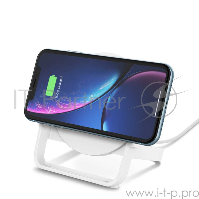 Зарядное устройство Belkin БЗУ Беспроводное BOOSTUP WIRELESS CHARGING STAND,FAST APL SMSG,WHT