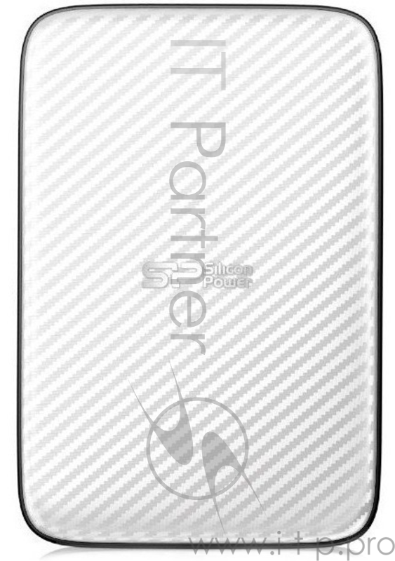 Жесткий диск Silicon Power USB 3.0 1Tb SP010TBPHDD20S3W Diamond D20 2.5 белый slim