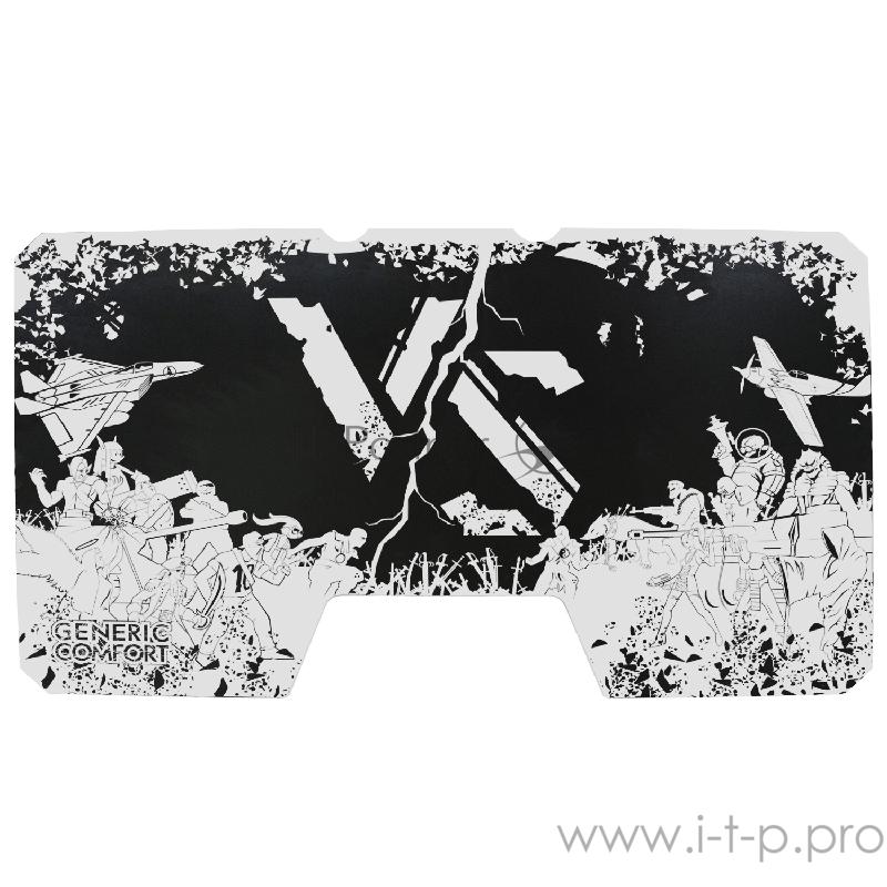 Generic Comfort Gamer2/VS/NW Игровой стол чёрно-белый (ЛДСП Е1,150 x 90 x 75)