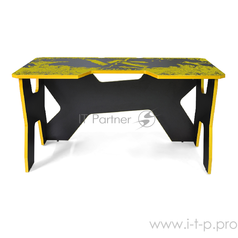 Generic Comfort Gamer2/VS/NY Игровой стол чёрно-жёлтый (ЛДСП Е1,150 x 90 x 75)