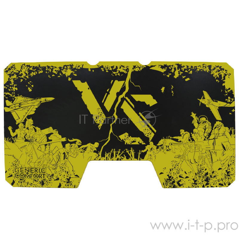 Generic Comfort Gamer2/VS/NY Игровой стол чёрно-жёлтый (ЛДСП Е1,150 x 90 x 75)