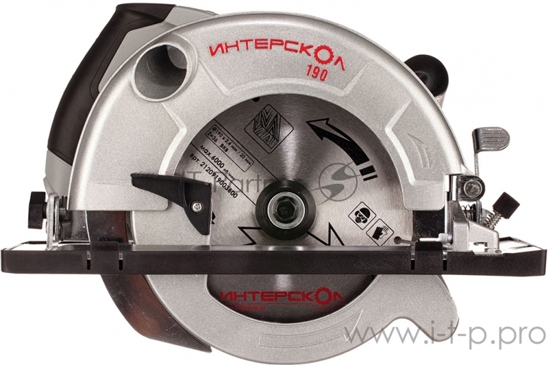 Циркулярная пила (дисковая) Интерскол ДП-190/1600 1600Вт (ручная)